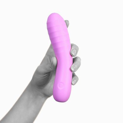 The Glee Spot Ultra Soft First Time Flexible Silicone Vibrator - Purple