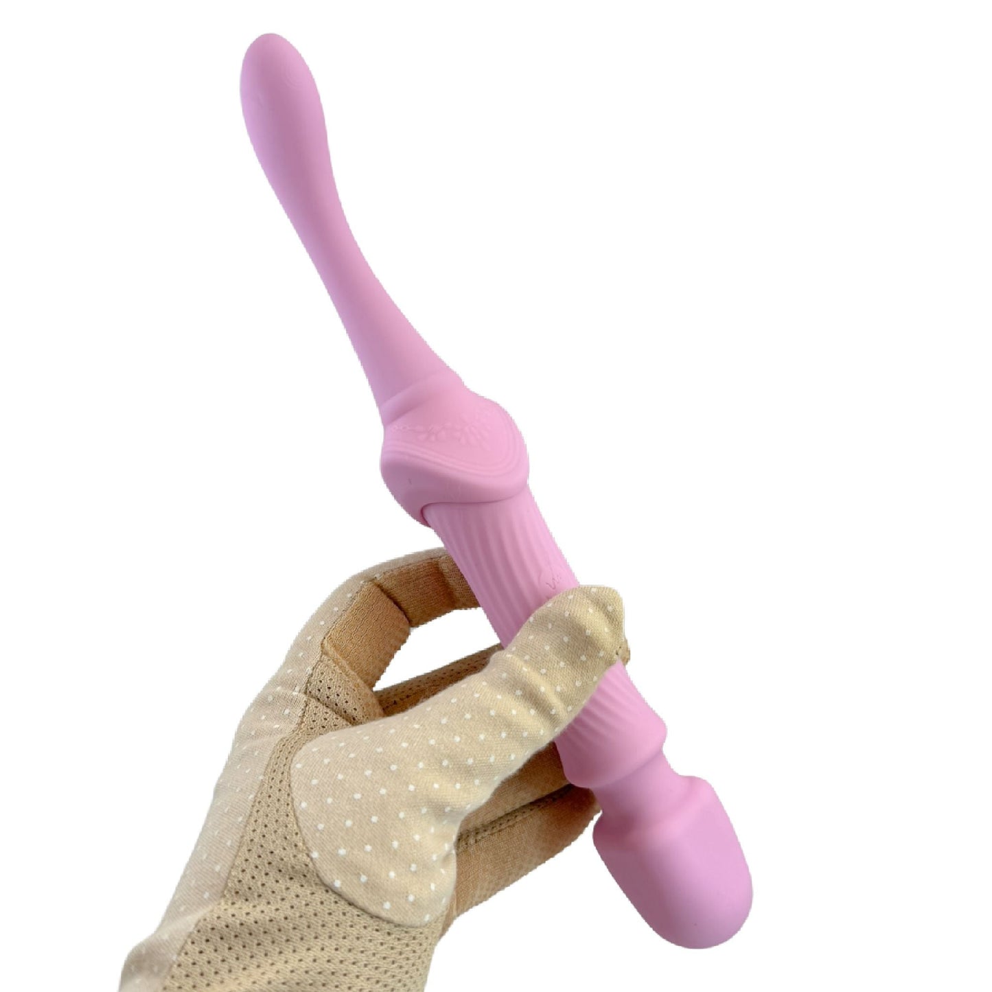 The Goddess Double Ended Wand + Pinpoint Vibe with 3 Attachments - Pink