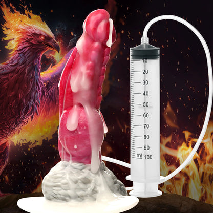 The Phoenix Squirting 9 inch Silicone Fantasy Dildo