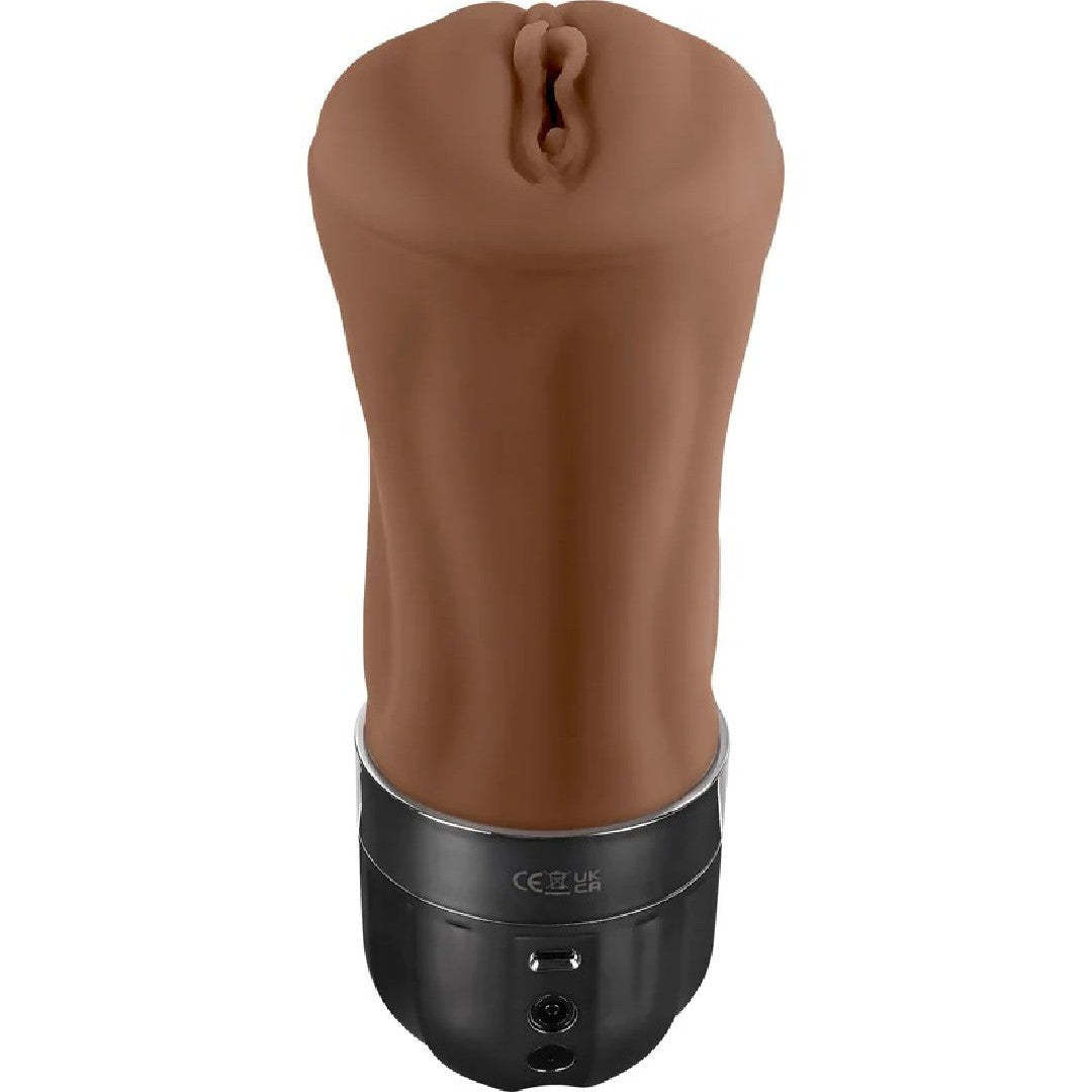 Tight Lipped Vibrating Chocolate Stroker with Suction + Free Movie Download