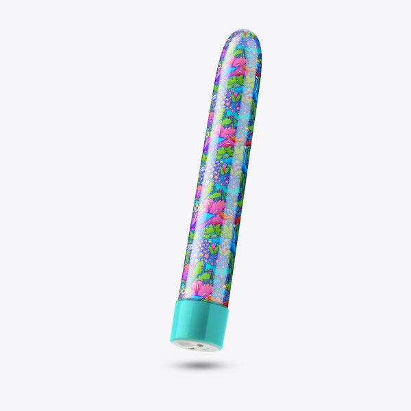 Utopia Powerful Extra Long Mushroom Patterned Rechargeable Vibrator