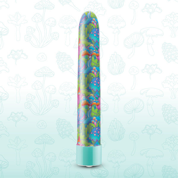 Utopia Powerful Extra Long Mushroom Patterned Rechargeable Vibrator