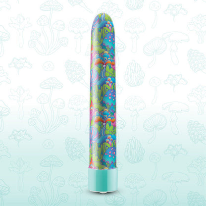 Utopia Powerful Extra Long Mushroom Patterned Rechargeable Vibrator