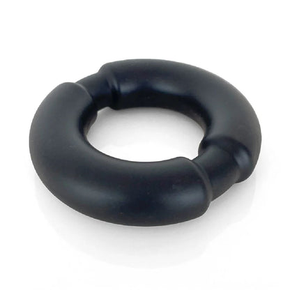 VERS Silicone Cock Ring with Weighted Steel Interior - Black