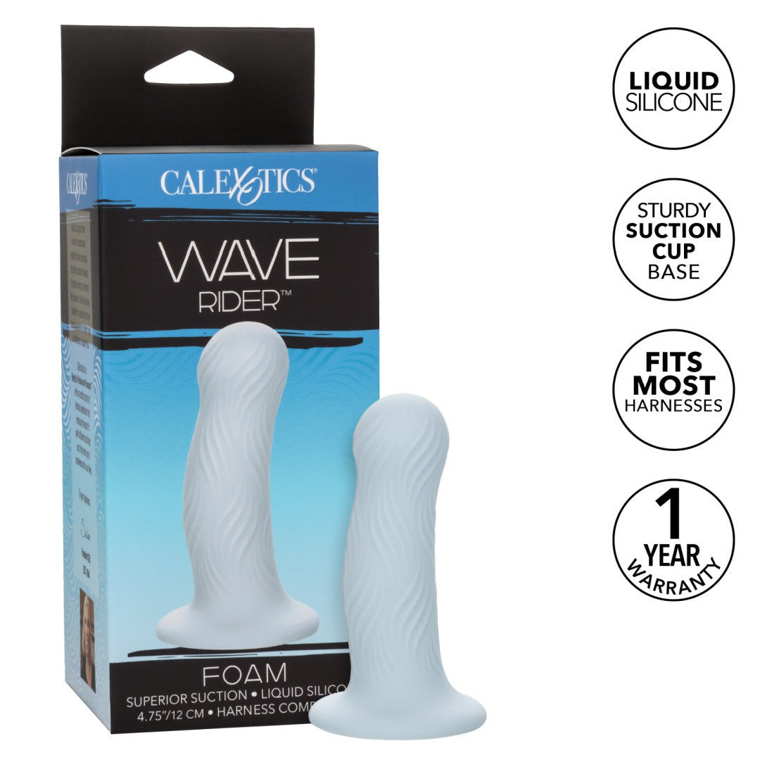 Wave Rider Foam Short, Girthy 4.75 Inch Liquid Silicone Dildo