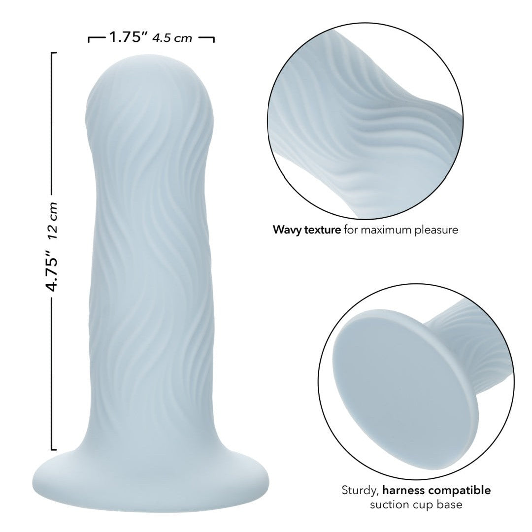 Wave Rider Foam Short, Girthy 4.75 Inch Liquid Silicone Dildo