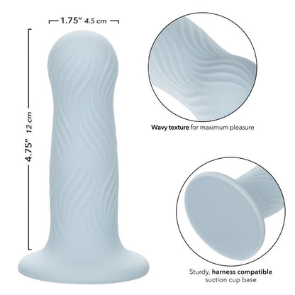 Wave Rider Foam Short, Girthy 4.75 Inch Liquid Silicone Dildo