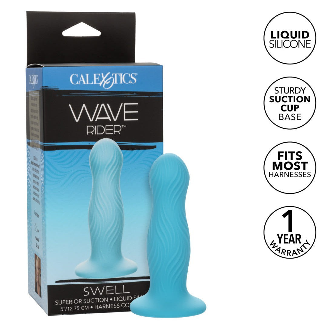 Wave Rider Swell Short, Girthy 5 Inch Liquid Silicone Dildo