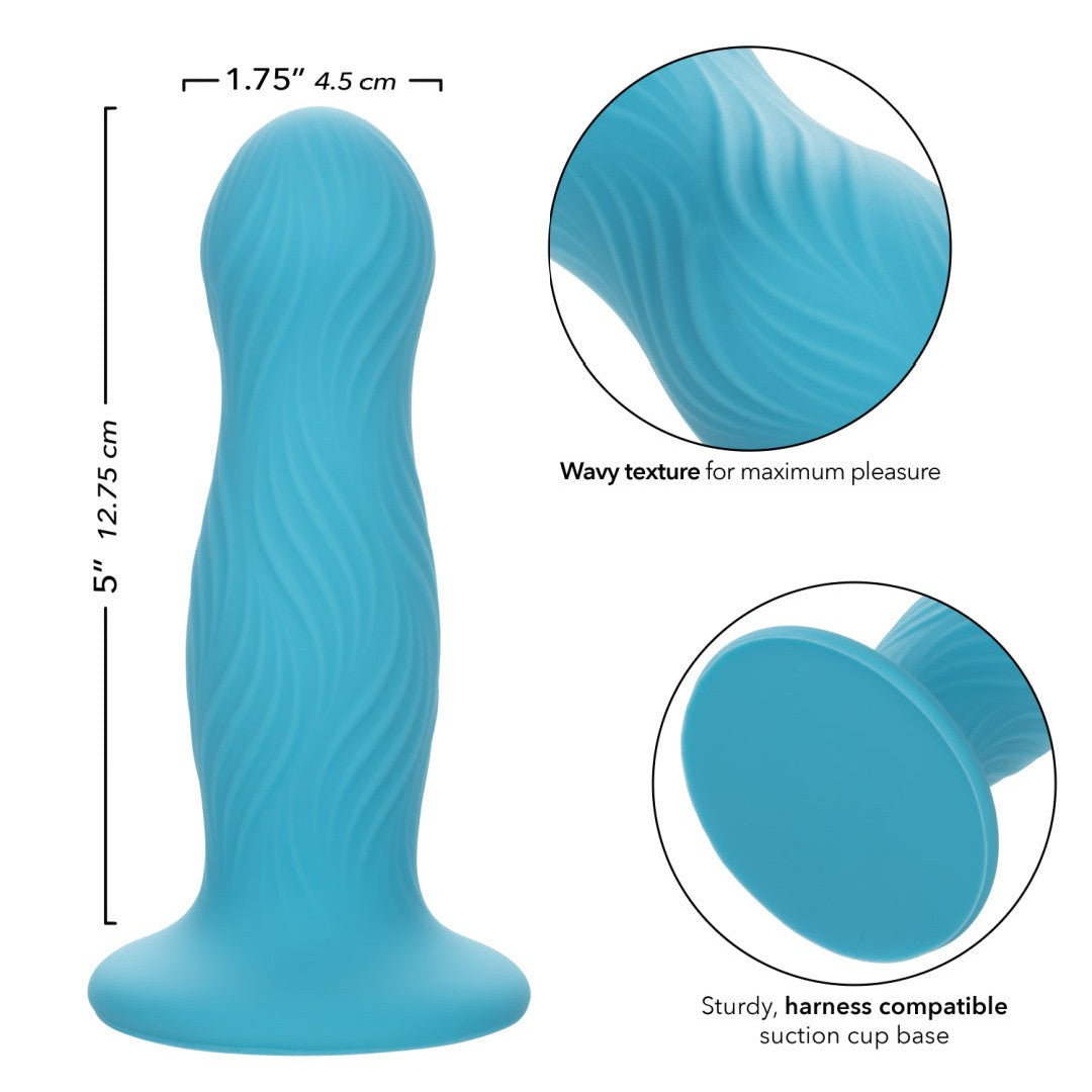 Wave Rider Swell Short, Girthy 5 Inch Liquid Silicone Dildo