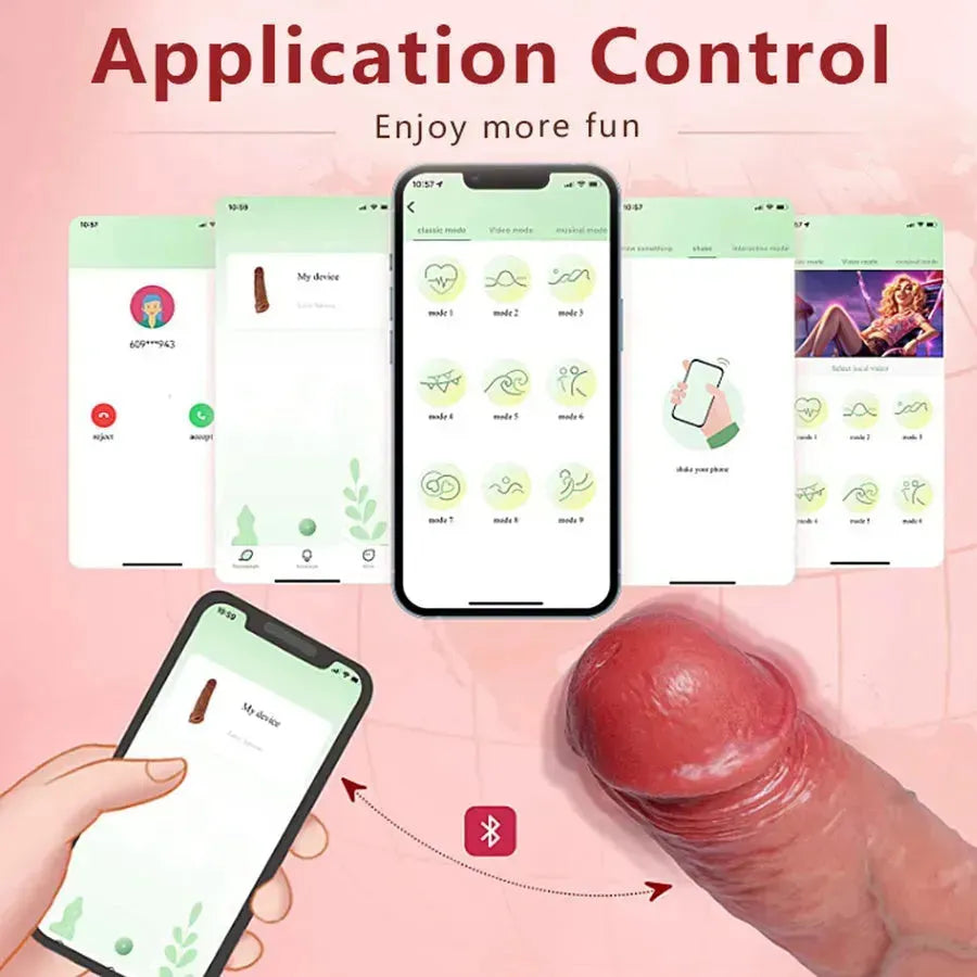 App Controlled Vibrating Cock Sleeve