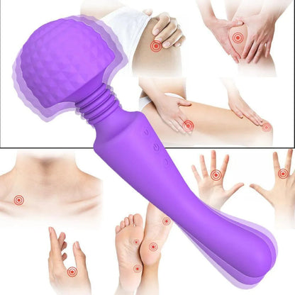 Double Heads Vibrating Wand Massager