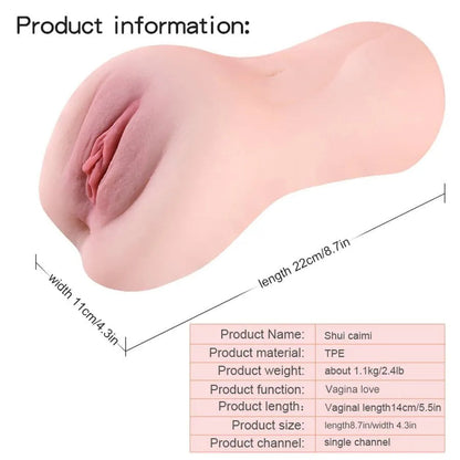 Lifelike Soft Silicone Pocket Vagina