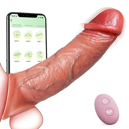 App Controlled Vibrating Cock Sleeve